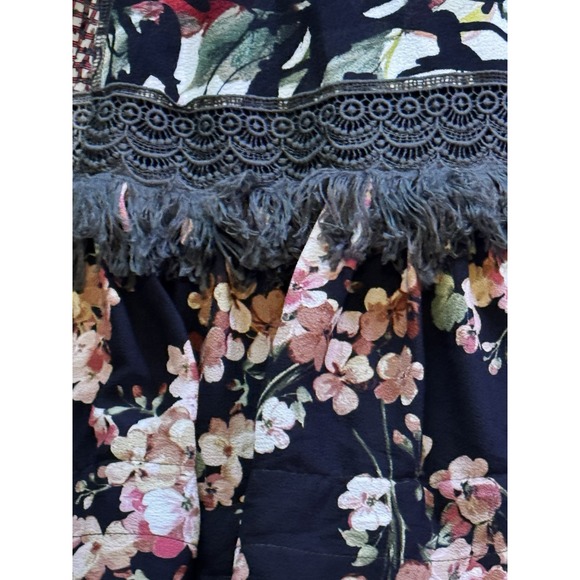 $550 BYRAN LARS Beauty Mark MULTI COLOR Patch MIDI LINED DRESS SIZE 0 - Picture 9 of 11